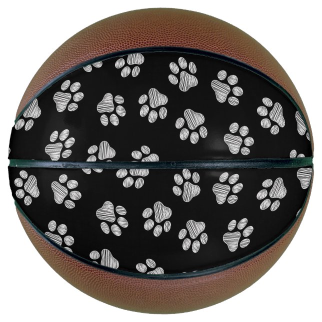Ballon De Basket Patrouilles de Doodle, Paws de Chien, Paws Blanche (Devant)