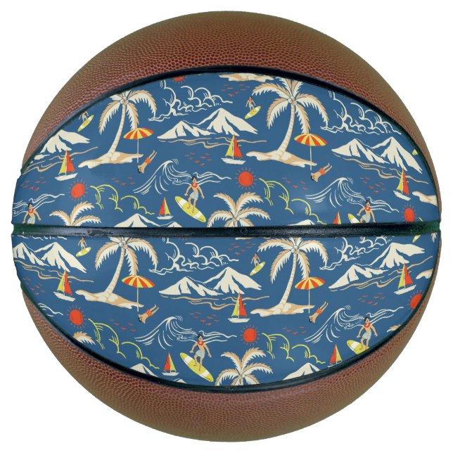 Ballon De Basket Patters tropicaux (Devant)
