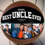 Ballon De Basket Personnalisé MEILLEUR ONCLE JAMAIS Cool moderne Fa<br><div class="desc">Parfait pour votre oncle le plus cool : A BEST ONCLE JAMAIS customisé photo collage basketball avec vos 3 photos préférées, son nom, et un message personnalisé de votre part ainsi que les noms et l'année. Grand cadeau de Noël ou une surprise géniale pour son anniversaire, sûrement un souvenir qu'il...</div>