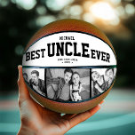 Ballon De Basket Personnalisé MEILLEUR ONCLE JAMAIS Cool moderne Fa<br><div class="desc">Parfait pour votre oncle le plus cool : A BEST ONCLE JAMAIS customisé photo collage basketball avec vos 3 photos préférées, son nom, et un message personnalisé de votre part ainsi que les noms et l'année. Grand cadeau de Noël ou une surprise géniale pour son anniversaire, sûrement un souvenir qu'il...</div>