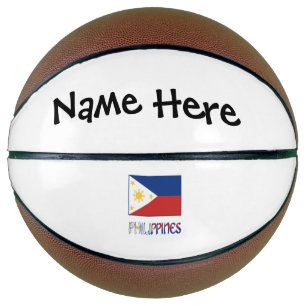 Ballon De Basket Philippines et drapeau philippin et votre nom