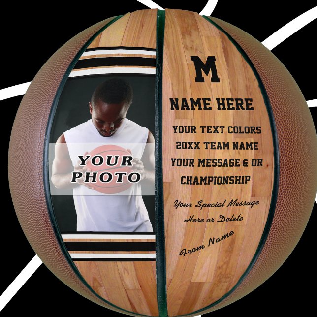 Ballon De Basket Photo Basket-ball personnalisé, Changer de couleur (Photo Basketball. Basketball Gifts for Seniors. Basketball Christmas Gifts. Personalized Basketball)