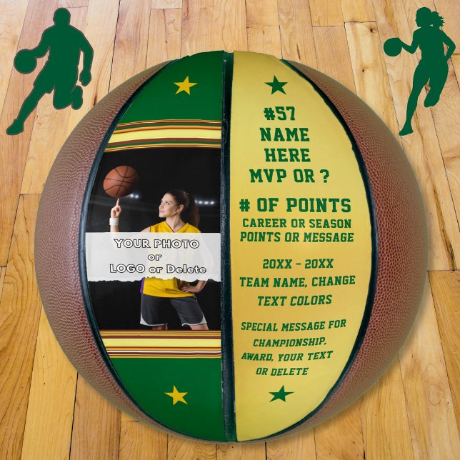 Ballon De Basket Photo, Basketball Personnalisé pour les Aînés, Jou (Photo basketball. Basketball senior night gift ideas.
 How about personalized basketball team gifts?)