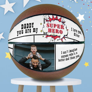 Ballon De Basket Photo de bulle de texte de bande dessinée de super