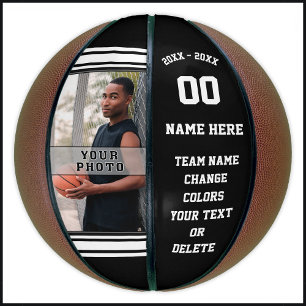 Ballon De Basket Photo et texte Basketball personnalisé Votre coule
