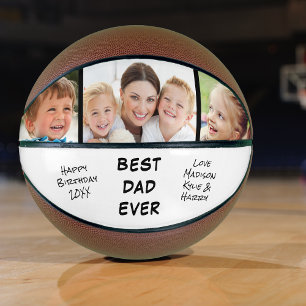 Ballon De Basket Photo personnalisée de Best Papa Ever