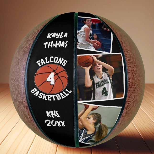 Ballon De Basket Photos personnalisées du joueur Nom et numéro de l (Make your own basketball with custom basketball player photos, team name, player name and number.)