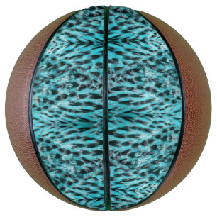 Ballon De Basket Plumage bleu - conception de plume cool