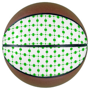 Ballon De Basket Pois verts, Motif à points Polka, points, pointill