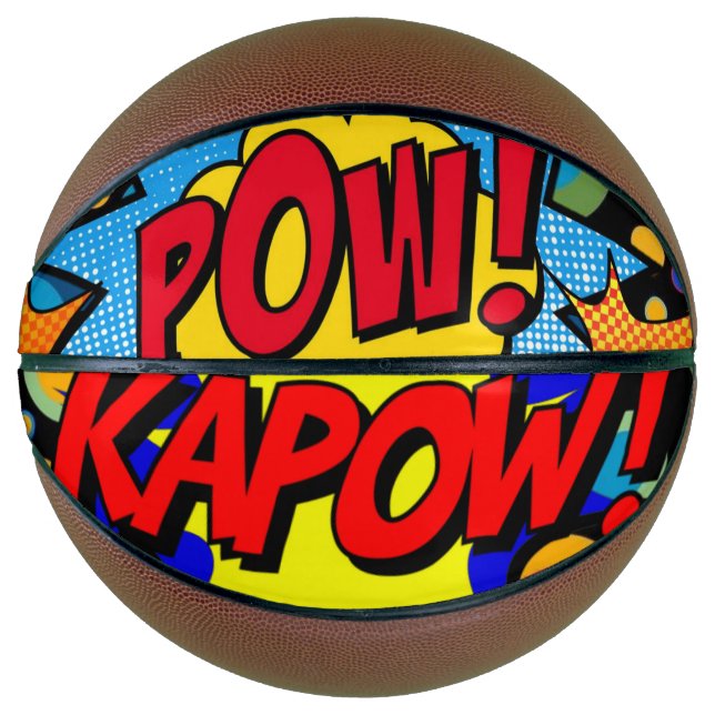Ballon De Basket Pow-ball Pow Kapow (Devant)