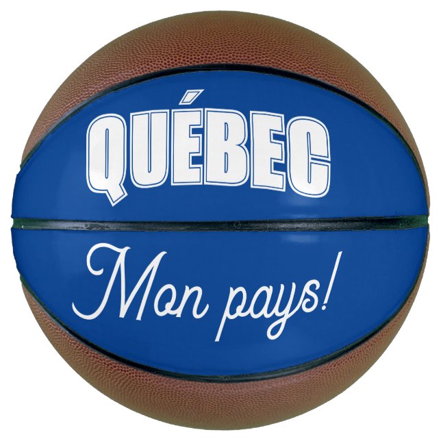 Ballon De Basket Québec mon pays! (Devant)