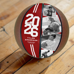 Ballon De Basket Red 2025 Graduation Senior 4 Photo