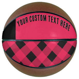 Ballon De Basket Red Buffalo Plaid Rustic Country Style Cool