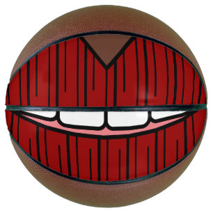 Ballon De Basket Red Lips Smile