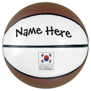 Ballon De Basket Rép. de Corée S Drapeau sud-coréen Personnalisé Na