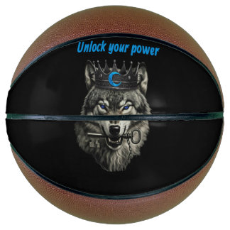 Ballon De Basket roi loup libère ton pouvoir