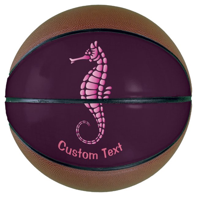Ballon De Basket Rose de Seahorse (Devant)