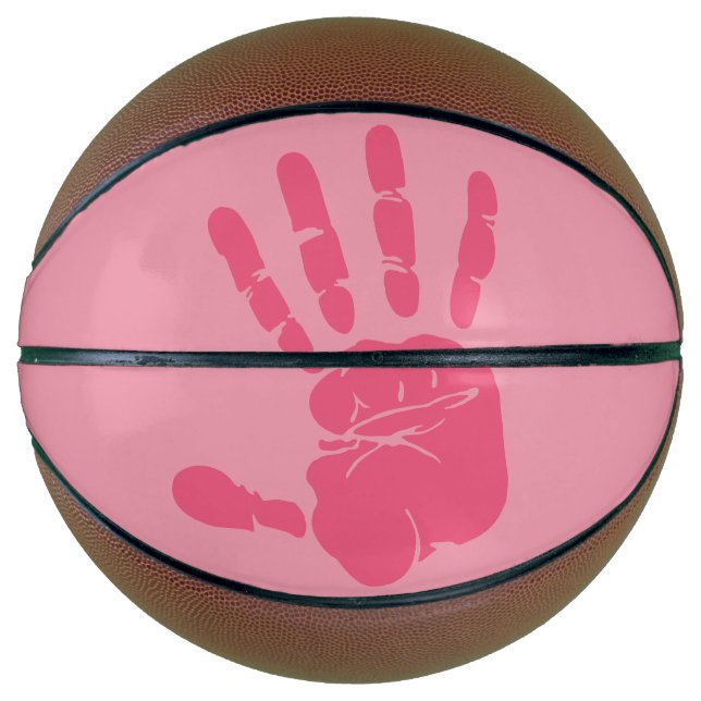 Ballon De Basket Rose main droite (Devant)