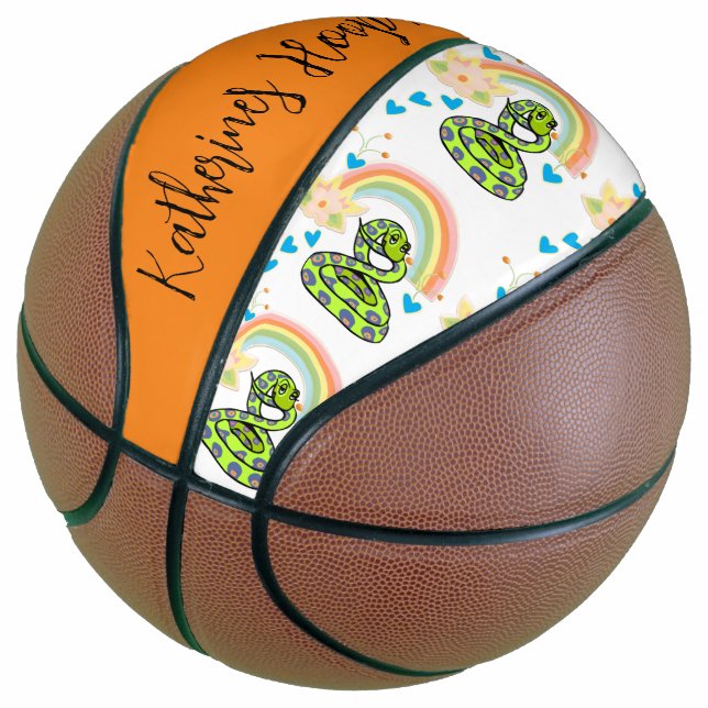 Ballon De Basket Serpent de basket-ball arc-en-ciel (Incliné)
