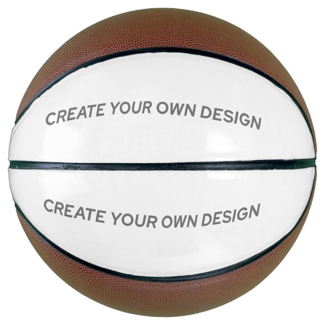 Ballon De Basket Simplement - Créez le Vôtre (Devant)