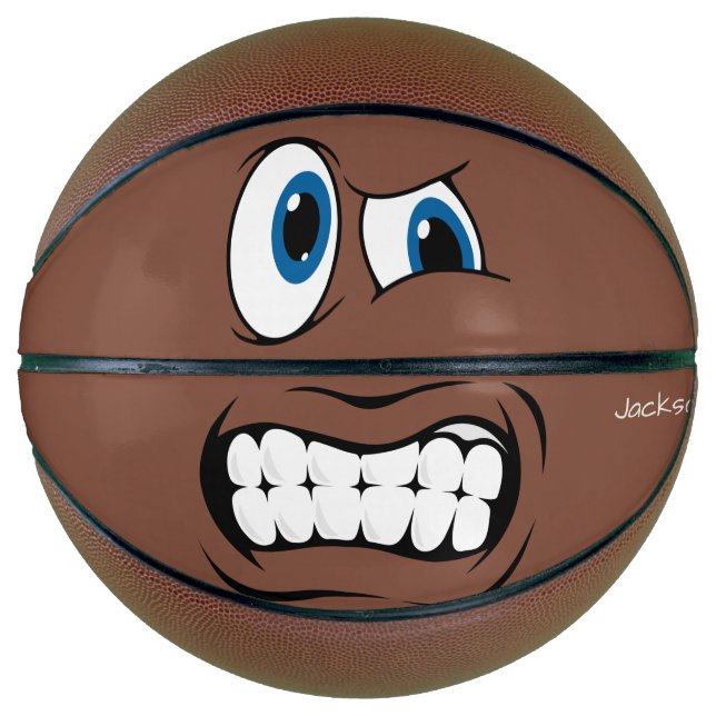 Ballon De Basket Slam Dunk Mad Face Basket-ball (Devant)