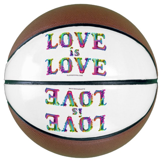 Ballon De Basket SlipperyJoe amour est l'amour goutte à goutte de f (Devant)