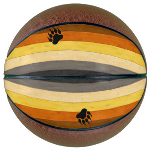 Ballon De Basket SlipperyJoe's Bear Pride drapeau de la texture du 