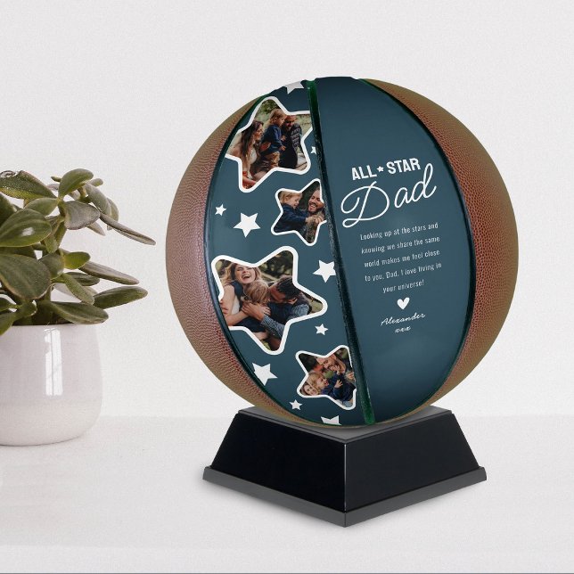 Ballon De Basket Star Papa Fête des pères Keepsaké (Créateur téléchargé)