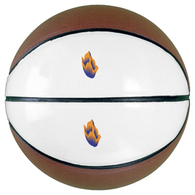 Ballon De Basket Style Décoratif, Vert Bleu Foncé, Bataille (Devant)