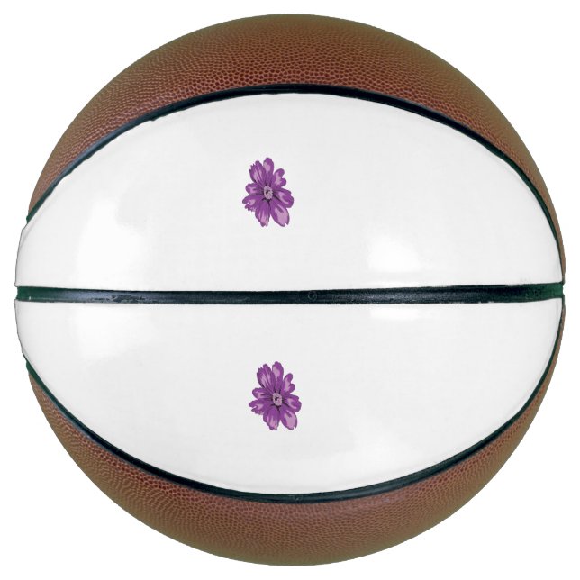 Ballon De Basket Style Fille, Aubergine Légère, Cèdre Blanchi (Devant)