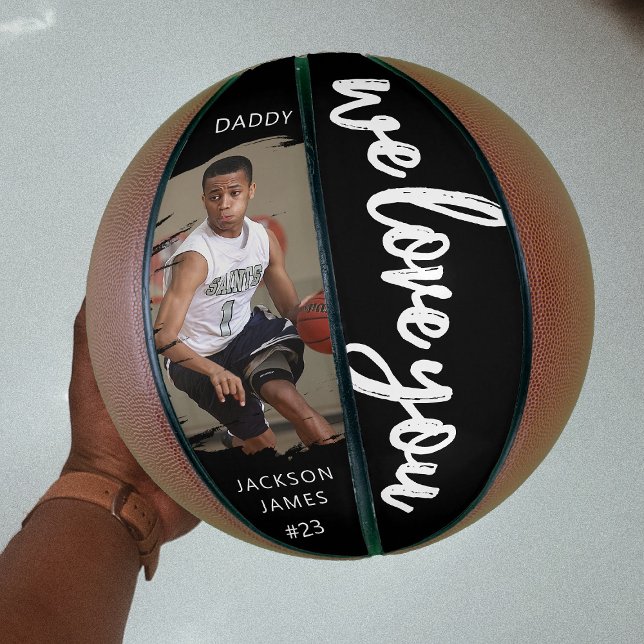 Ballon De Basket Style We Love You Brusted Effect Photo (Créateur téléchargé)