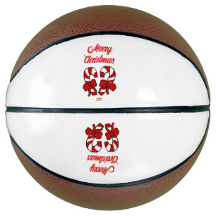 Ballon De Basket Sucres de canne de Noël Basket