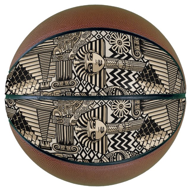 Ballon De Basket Symboles historiques anciens Style de tatouage (Devant)