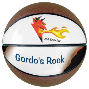 Ballon De Basket Tête de diable fière Scorcher Net Personnalisé