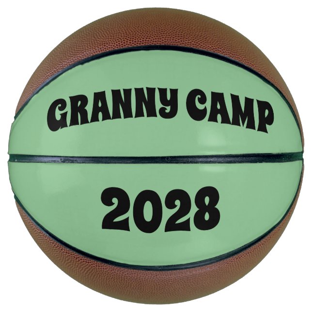 Ballon De Basket Texte du camp de Granny (Devant)