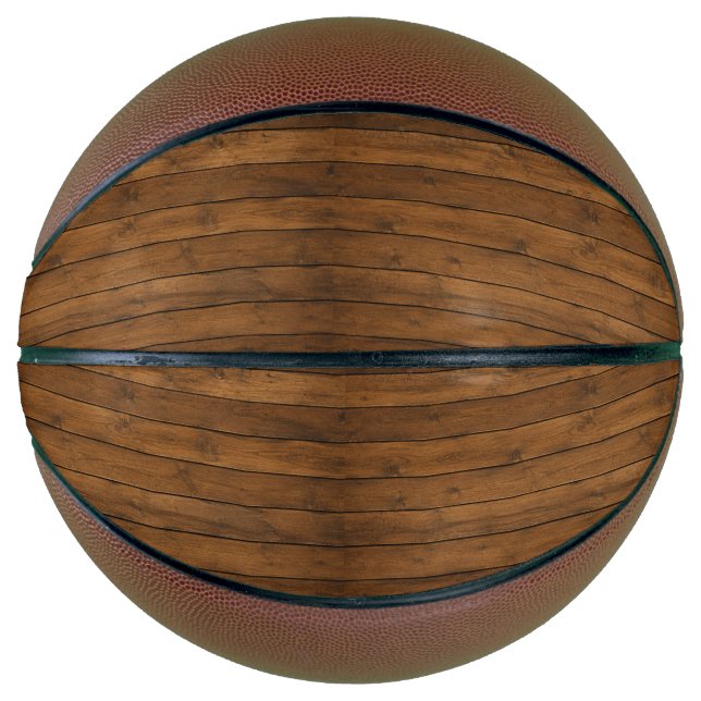 Ballon De Basket Texture en bois (Devant)