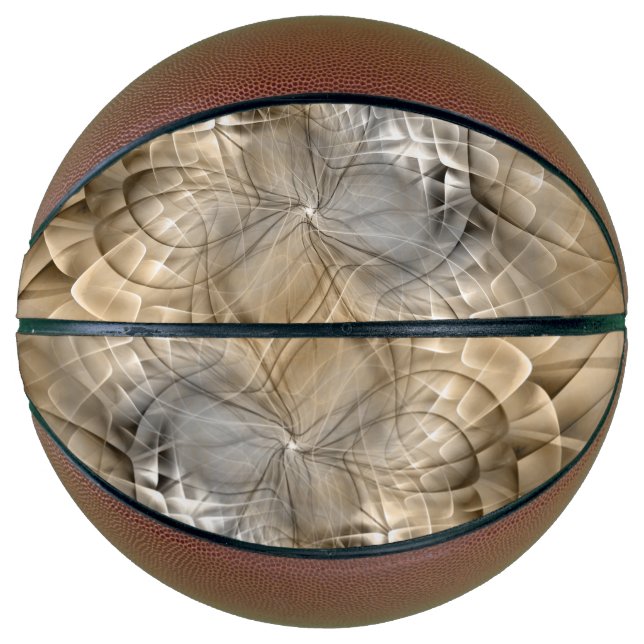 Ballon De Basket Tons Terre Abstrait Art fractal moderne Texture (Devant)