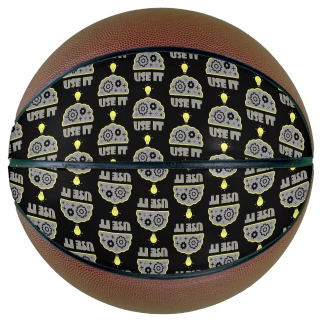Ballon De Basket Utiliser votre cerveau (Devant)
