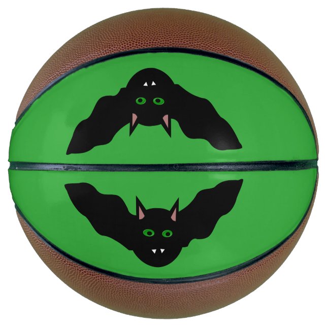 Ballon De Basket Vampire Chat Face Bat Halloween Basketballs (Devant)