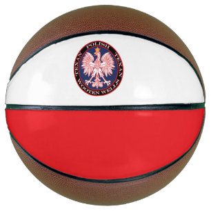 Ballon De Basket Wells en bois rond polonais texan