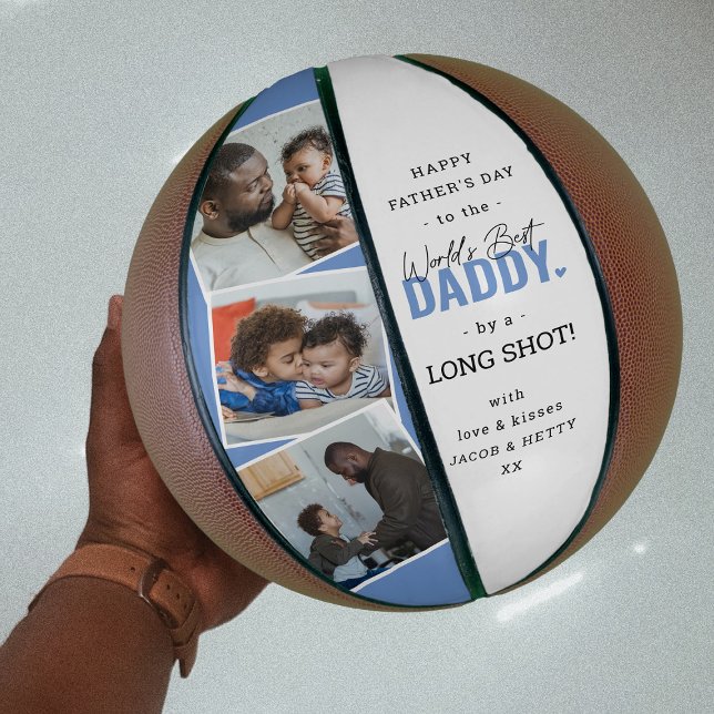 Ballon De Basket 'Worlds Best Daddy' par un long TIRAGE ! (Créateur téléchargé)