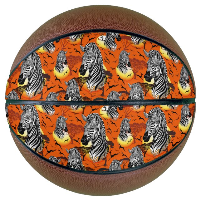 Ballon De Basket Zebra African Savanna Wild Animal (Devant)