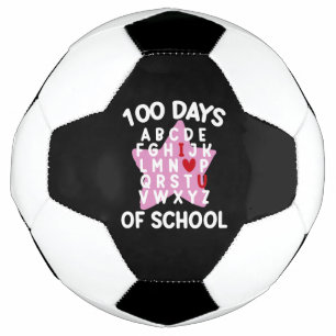 Ballon De Foot 100 Jours D'Alphabet Scolaire 100E Jour Enseignant