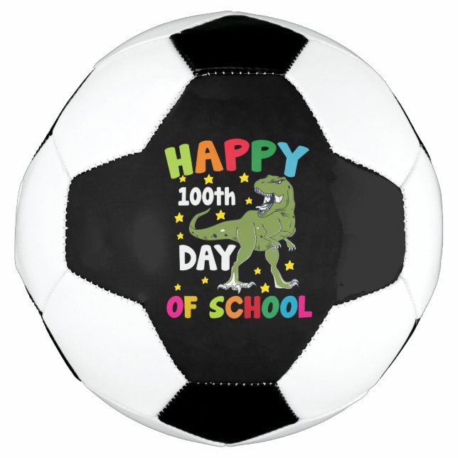Ballon De Foot 100 jours d'école Trex 100e jour d'école  (Devant)