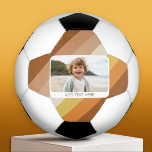 Ballon De Foot 1 Collage photo - texte - Retro Stripes Couleurs c