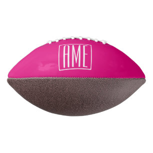Ballon De Foot 3 blanc du monogramme   d'initiales sur des roses