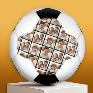 Ballon De Foot 3 Collage photo - Motif décalé - Noir
