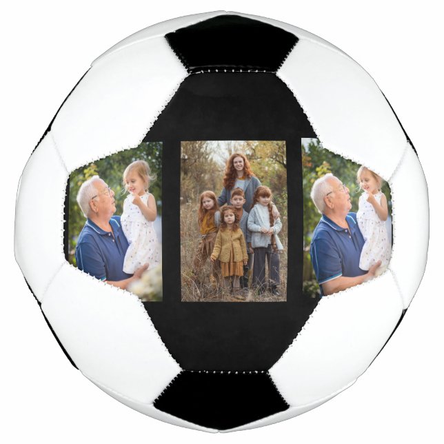 Ballon De Foot 3 Photo Collage personnalisé (Devant)