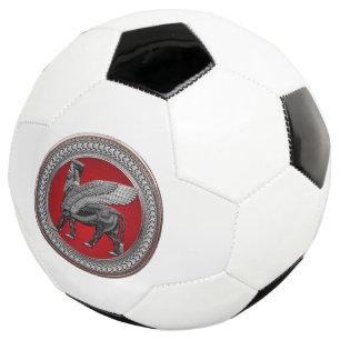 Ballon De Foot [400] Taureau ailé assyrien : Argent et lamassu no