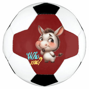 Ballon De Foot Adorable âne pour Noël 2024 - Cadeau parfait